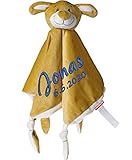 bunter samtig weicher dicker Velourstoff, tolle Qualität mit ganz süß gesticktem Gesicht