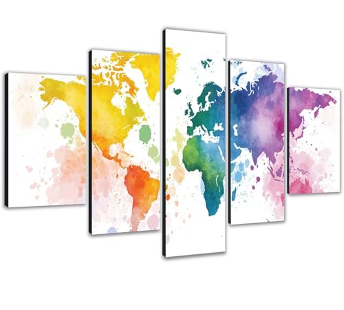 Diamond painting adulte 5 pièces : kit complet grand format 125x80cm pour décoration chambre