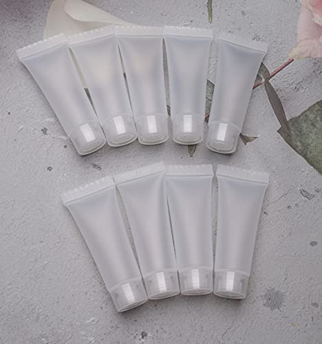 sowaka Empty Refillable Tube 20 Pcs 10 ML Plastic Squeezable Soft Cosmetic Containers Travel Bottles Holder for Lotion Cosmetic Makeup Sample Vial Jar Pot Case DIY Project2