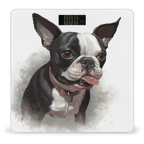 Báscula digital Boston Terrier para peso corporal miniatura 1