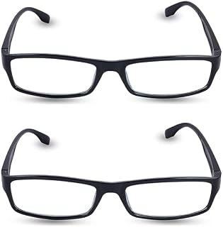 MOJOWEAR Full Rim reading glasses for Men and women (Black, Brown) (+1.50) Price In India
