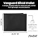 Flowfold Vanguard Recycled Material Bifold Wallet | Slim and Durable with Cash Pocket, Two Hidden Card Pockets and Two ID Windows | Holds 10-12 Cards | Minimalist Wallet Made in USA | Black