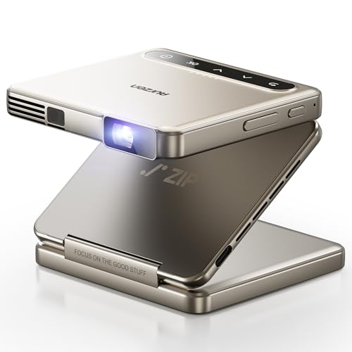 Aurzen ZIP vWFN^[ y280g ^ Zœ_ O܂ DLP 720P 1080PΉ I[gtH[JX `␳ ~[O Bluetooth 5.4Ή V䓊eType-C}[d 5000mAhobe[ ^vW