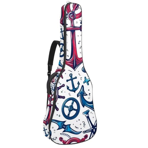 Sac à dos guitare acoustique 109 cm idéal pour les déplacements urbains et concerts d'été