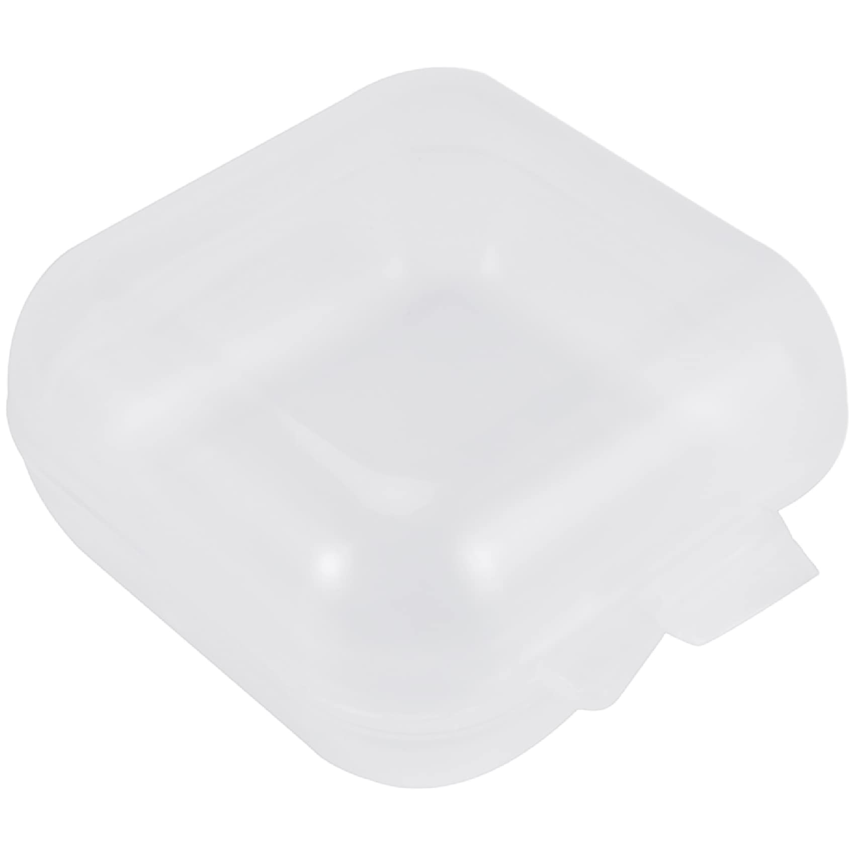 Yumin 50Packs Small Clear Plastic Containers, Empty Mini, Case with for Small Items and Other Craft Projects