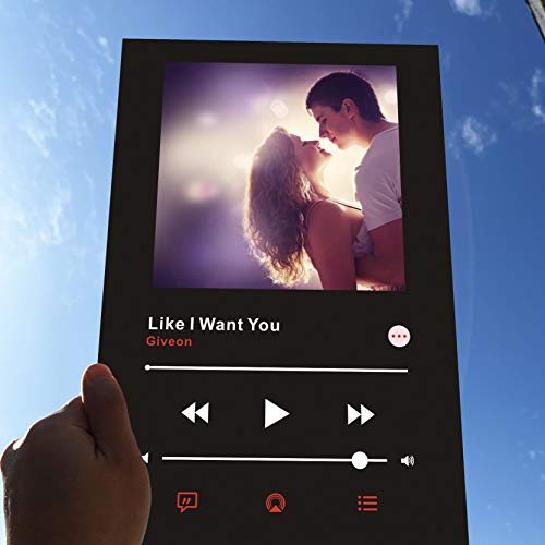 zouwii Personalized Acrylic Song Acrylic Apple Music Player Album Style Cover Valentine's Day Commemorative Gift Anniversary Photo Style Custom Acrylic Picture Frame Music Plaque
