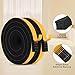 YIMIKI CR Foam Thick Weather Stripping, 1 in x 1 in x 13Ft Black Garage Door Seal, Tool-Free for Local Wide Extra-Large Gap Sealing