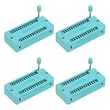 PATIKIL Universal IC Test ZIF Socket 28 Pin 2.54mm Pitch for Microcontroller, Chip, Breadboard, Program IC's, 4 Pack