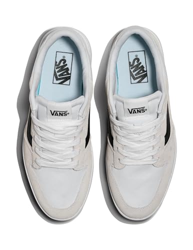 Vans Vans Men's Ryland LS Shoe - Retro Court Sneakers, Tennis Fashion Inspired. Suede/Canvas White/Black. 10