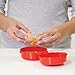 Sistema Easy Eggs Microwave Egg Cooker 270 ml Egg Poacher with Steam Release Vent BPA-Free Red 1 Count