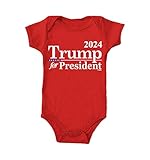 Trump for President 2024 - MAGA 45 Bodysuit (Red, Newborn)