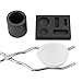 Hilitand 4pcs Fire Graphite Set Crucible + Tongs + Bowl + Combination, Used for Platinum, Gold, Silver, Brass, Alloy Smelting