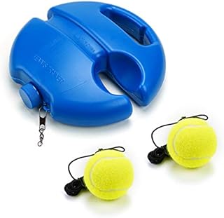 PROVO Tennis Trainer, Tennis Trainer Set Trainer Baseboard with 2 Bounce Balls, for Self-Study Training Kids Adults Beginner Player
