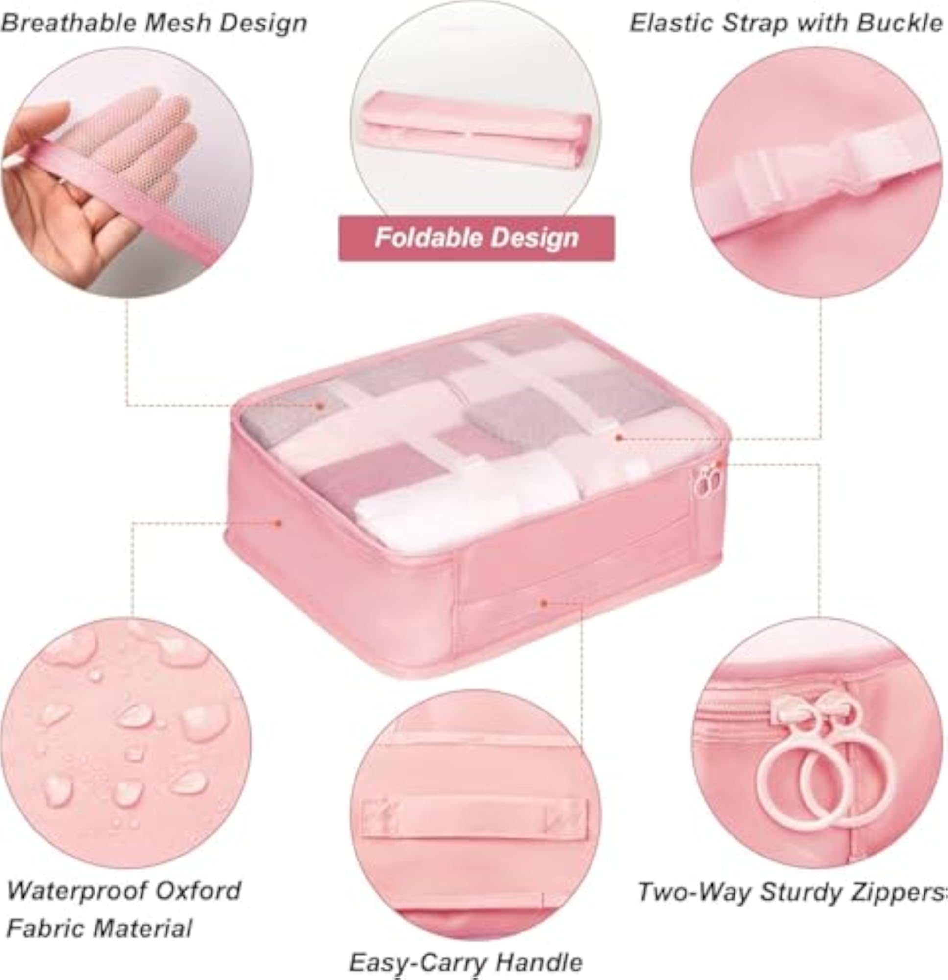 Modern Travel Luggage Packing Bag, 7 in 1