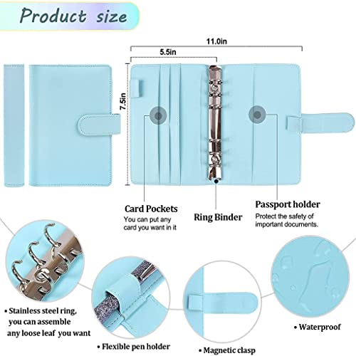 Carpeta A6 impermeable JFDBGU con 31 piezas para el control de gastos mensuales 4