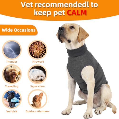 Kodervo Dog Anxiety Vest, Skin-Friendly Thunder Jacket for Dogs, Dog Calming Shirt for Thunder, Fireworks, Vet Visits and Separation - Keep Pet Calm Without Medicine & Training, Anti Anxiety for Dogs by Kodervo - Image 4
