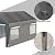 10x20 Heavy Duty Carport Canopy Tent – Waterproof & UV-Resistant Portable Garage with Removable Sidewalls & Roll-Up Windows – Shelter for Cars, Trucks, Boats, Outdoor Storage, Parties (Gray) (Gray)