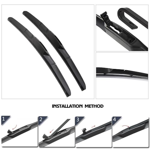 Balais d'essuie-glace Lexus RC fin des traces et angles morts sur pare-brise avant - 5