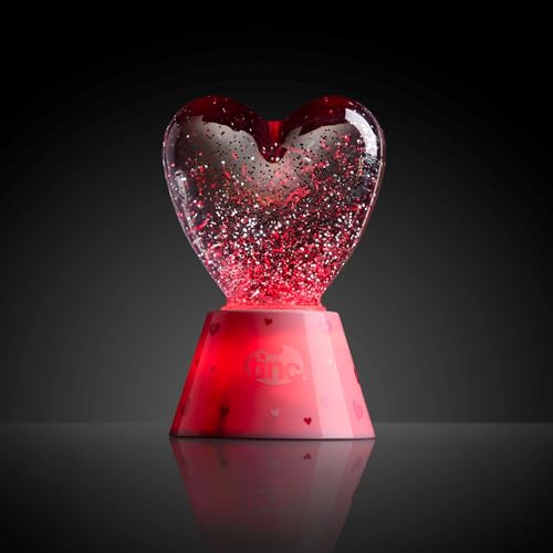 Tinc Heart Glitter Lamp, Pink - Image 2
