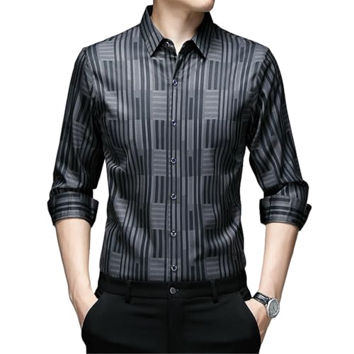 Chemise à manches longues homme casual pour le bureau et les sorties d'automne