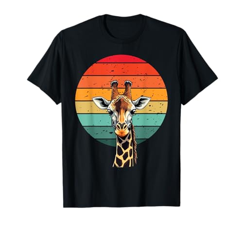 Regalo retro Sunset Giraffe Kiss Vacation Vibes Camiseta