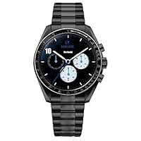 [FANTASY NAVI] [ブルーロック] クロノグラフ 天然ダイヤモンド 腕時計 TVアニメ BLUELOCK 公式【国内正規品/アニメコレクション】(糸師 凛 ブラック)