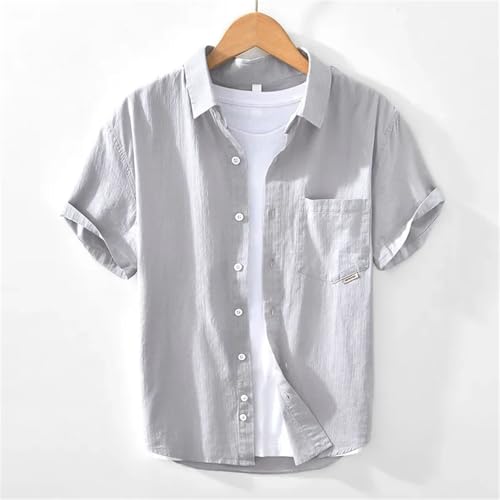 Chemise décontractée en coton pour homme ample et confortable pour l'été - 2