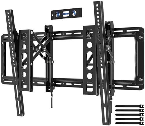 HOME VISION Ultra-Large TV Mount Bracket for 32-90 Inch TVs, Supports up to 132lbs with Sliding Design, Heavy Duty TV Wall Mount for up to 24" Studs with Swivel, Tilt, Max VESA 600x400mm, HVX601