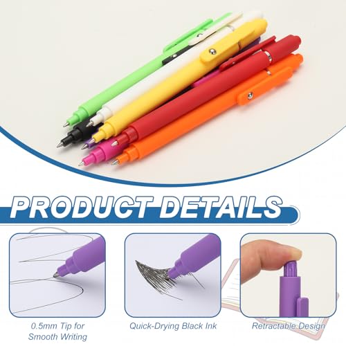 Stylos gel séchage rapide anti bavure pour une prise de notes propre et efficace