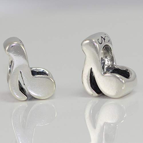 Adabele 1Pc Authentic 925 Sterling Silver Music Note Charm Music Lover Bead Compatible With Pandora All Other European Charm Bracelet Necklace Women Girl Men Gift Ec222 #TOP5