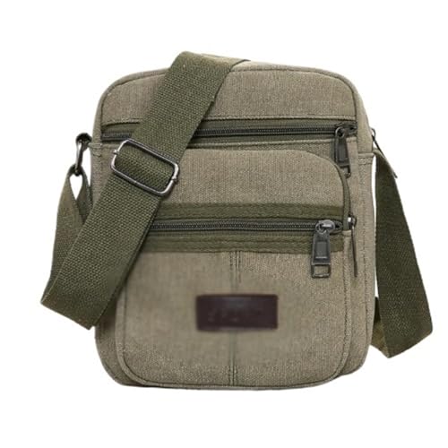 Messenger Bag, Canvas, Men Casual Crossbody Bag, for Work Business Office Travel, 9 * 7.8in