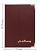 in Memory Funeral Guest Book, Visitor Registration, Condolence & Memorial Book, 7.25x10 inches, Brass Ring Binder (45) Removable Pages - Maroon