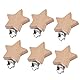 CUEMOON 6 Stück Schnullerclip,Holzclip Schnullerclips Holz Schadstofffrei, Schnuller Clip, Nuckelclip Baby Clip Nippel Halter für Baby