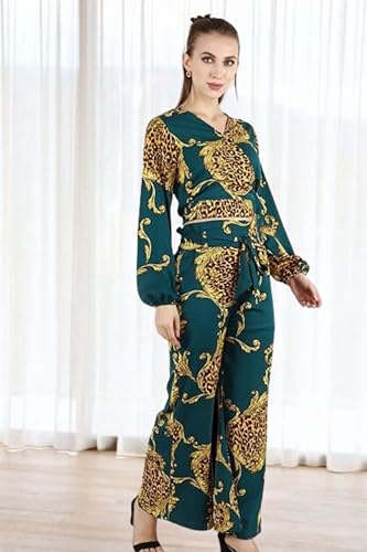 Image of POPWINGS Casual Bagru Printed Cotton Top and Skirt Set for Women || Pom Pom Top and Long Slit Skirt Set for Women || Two Piece Women Set for Summer