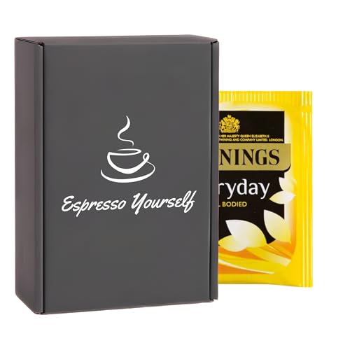 50 Pack Everyday Black Tea Bags Individually Wrapped Smooth Black Tea Sachets Letterbox Friendly Single Serve Tea Bags for Home Office Travel Catering Espresso Yourself