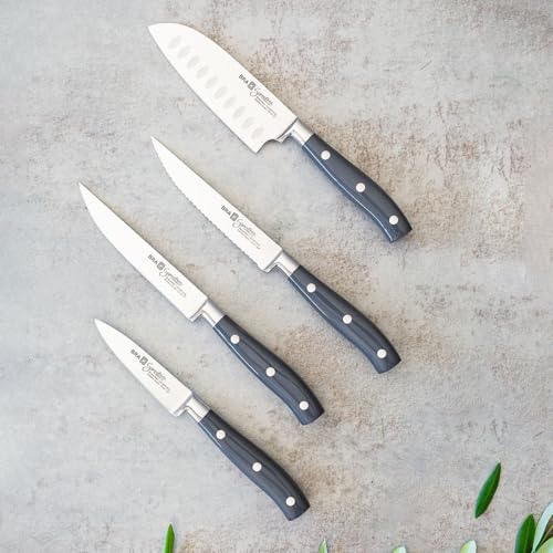 Miniatura 7 de BRA Signature | Cuchillo pan 200 mm | Acero Inoxidable alemán forjado con Molibdeno Vanadio, Mango Remachado ABS, Diseño Ergonómico, Hoja 1, 6 mm espesor