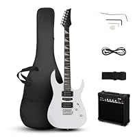 🎸 Perfect Electric Guitar for Beginners & Enthusiasts – Designed for both novice players and experienced musicians, this full-size 39-inch electric guitar kit delivers smooth tone, great playability, and a comfortable C-shaped maple neck—ideal for ro...
