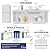 iSpring RCC7D RO/DI System, 6-Stage Reverse Osmosis De-ionization Water Filter System, 75 GPD RO/DI Water System for Aquarium and Water Softener with DI Water Filter
