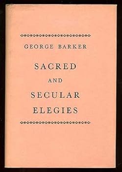 Hardcover SACRED AND SECULAR ELEGIES. Book