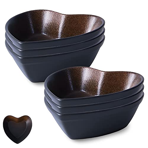Miska na zupę, miska do ryżu, miska reakfast, zestaw ramekin w kształcie serca, 500 ml, ramekiny creme brulee, naczynie sufletowe do pieczenia w piekarniku, suflet ramekiny, kokilki do frytownicy-nieb