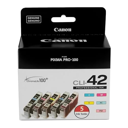 CanonInk CLI-42 5-Pack Value Ink Compatible to PIXMA PRO-100 for Printer