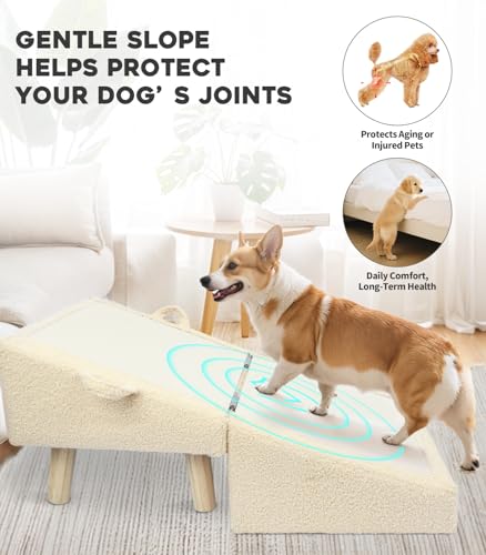 image for powerful xishan Dog Stairs for Small Dogs and Cats – 2-in-1 Dog Ramp