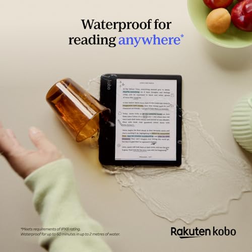 Kobo Libra Colour | Ereader | 7” Glare-Free Colour E Ink Kaleido™ 3 Display | Dark Mode Option | Audiobooks | Waterproof | (White) - 8