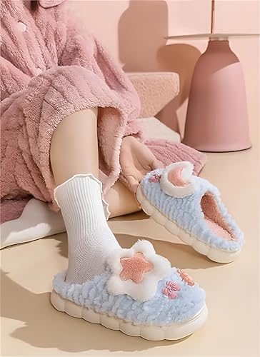 Image of Panihari Warm Slipper for Women's Fur Closed Toe Intresting Star Winter Fashion for House & Bedroom Home Indoor Outdoor Sandals (1 Pair)