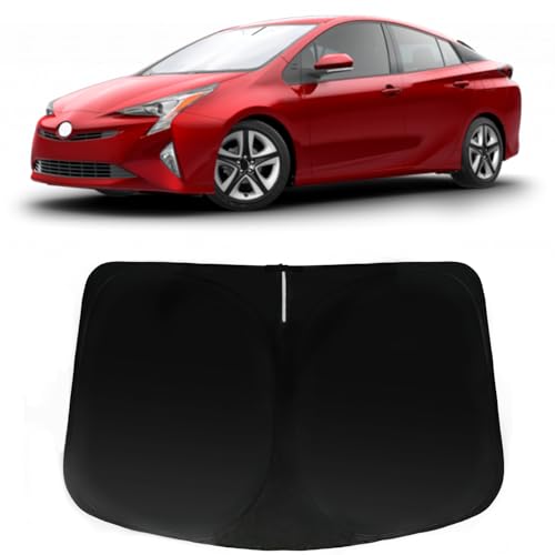 Image of Windshield Sun Shade for Toyota Prius 2010-2022, Car Front Window Sunshade with 240T Sun Visor Protector Blocks UV Rays Heat Sun Shield Accessories (Toyota CHR)