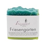 Friesengarten – Handgesiedete Gärtnerseife | Peeling mit Salz & Bimsstein | Klar-frischer Duft |...