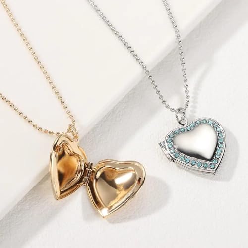 Collier pendentif photo médaillon vintage pour couple - 7
