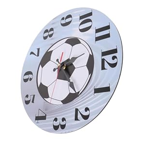 Besportble Zegar Ścienny Piłka Nożna Sportowy
