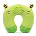 Produktbild GLCS GLAUCUS Reisekissen Süße Nackenkissen U-Geformte Nackenstützkissen Unterstützt Kopf & Hals Atmungsaktiv Waschbar Nackenhörnchen Ideal für Schlafen im Flugzeug, Auto, Zuhause (Frosch)