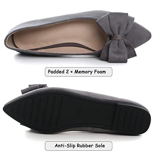 Image of Dear Time Women's Ballet Flats Dress Ballet Shoes Slip on for Office Work Comfortable Shoes